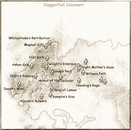 Daggerfall Covenant Craft Set Locations
