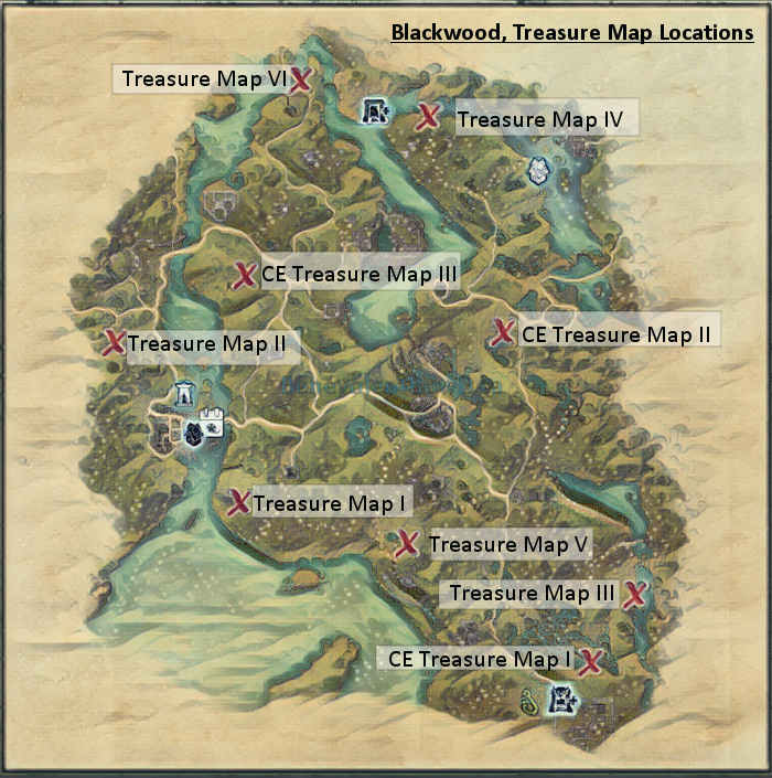 ESO Treasure Map Compendium BenevolentBowd ca. 
