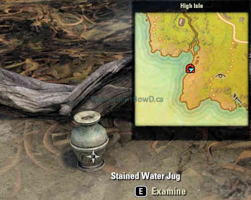 ESO Druidic Provisioning Station Lead Stained Water Jug