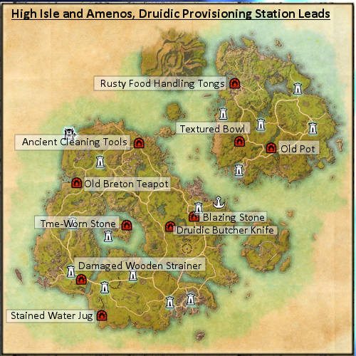 ESO Druidic Provisioning Station Lead Locations