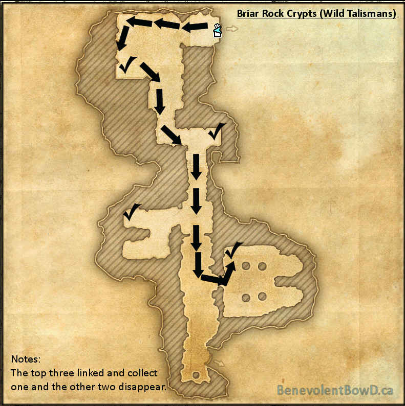 Map Briar Rock Crypts Wild Talismans