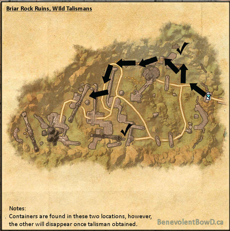 Map Briar Ruins Wild Talismans